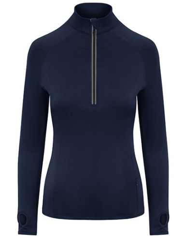 AWD-JC035-Womens Cool-Flex 1/2 Zip Top